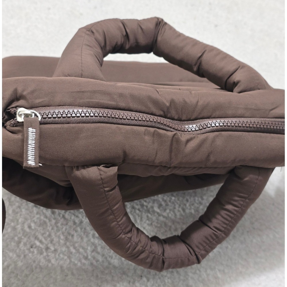 Wilo The Label Mini Two Strap‎ Puffer Tote Bag Espresso Brown Crossbody ESPMINI - Picture 10 of 13